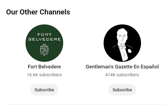 Fort Belvedere multilingual channels
